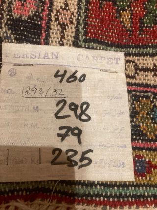 Alfombra, pasilleros, auténtico persa