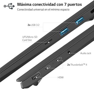 Portatil Ultraligero LG Gram 15.5" - 1,14 kg