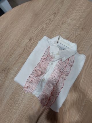Camisa flamenco niño niña talla  7 / 8. 