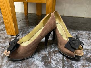 Zapatos marron de tacon