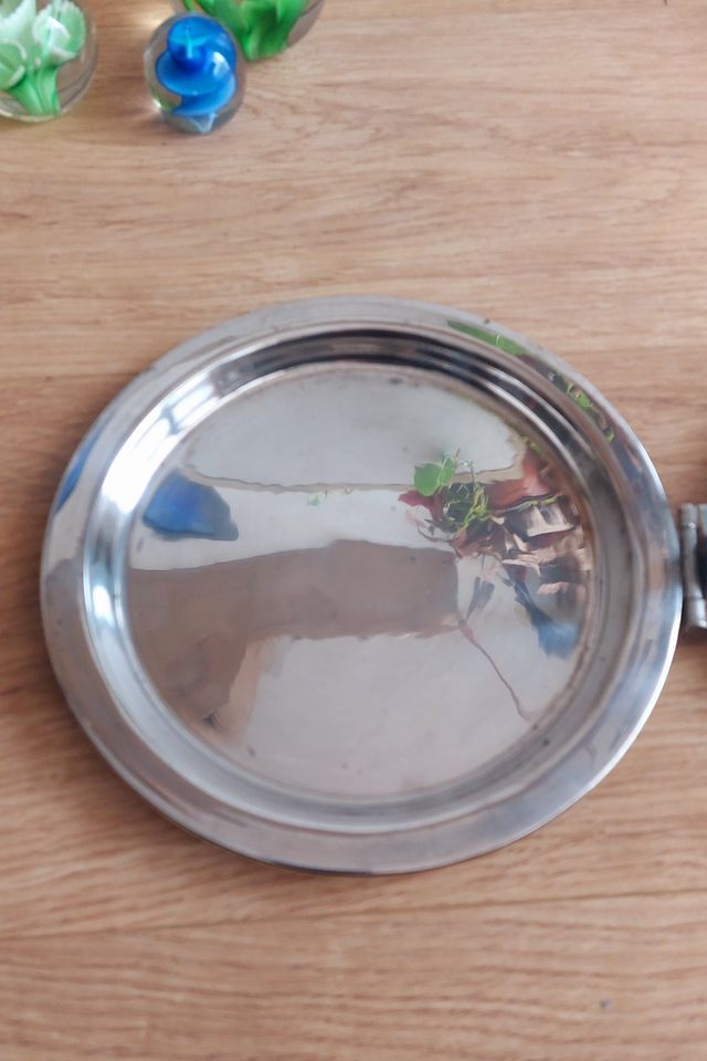 F. VALENTI VASSOIO DOPPIO ARGENTATO