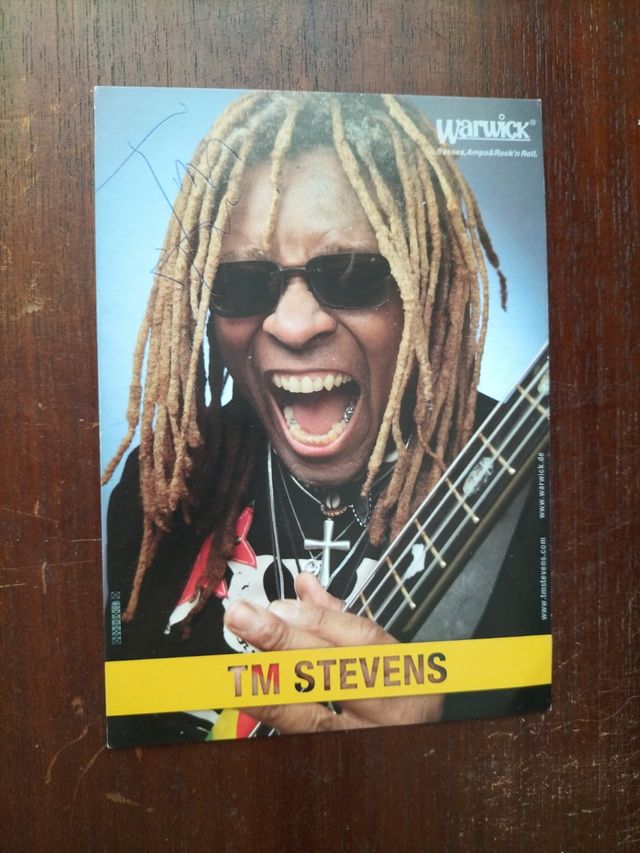 Postal firmada TM Stevens 