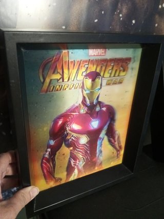 Cuadro 3d Ironman Marvel