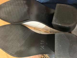Botines blancos Zara