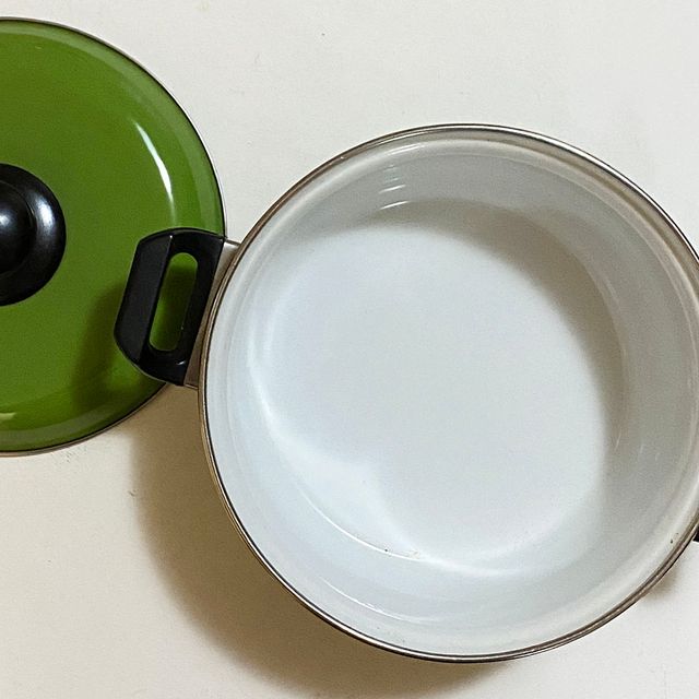 Set 2 Pentole + Coperchio Doppio Manico Verde