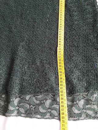 Blusa hilo lentejuelas manga larga XXL verde forro