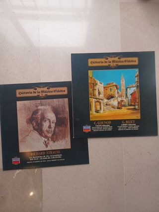 2 vinilos Historia de la Música Clásica