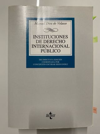 Instituciones de Derecho Internacional Público