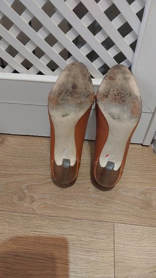 Zapatos piel color  camel