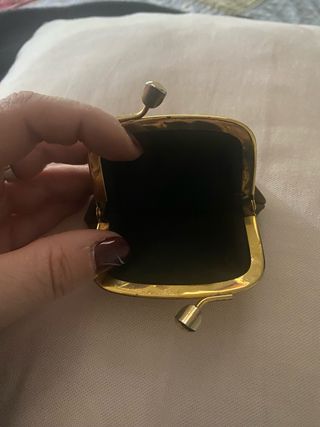 MONEDERO VINTAGE PEQUEÑO MARRON PIEL