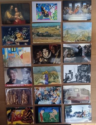 Imanes de nevera obras de arte,museo,pintores,