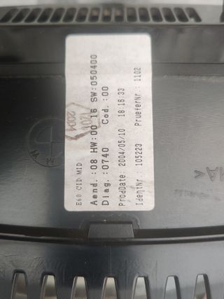 Pantalla original BMW 645ci