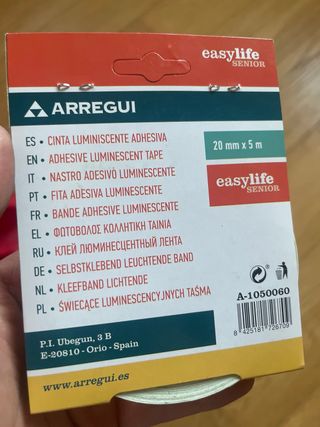 Arregui cinta luminescente adhesiva tape nastro