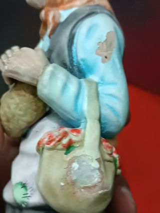 Pareja de figuras porcelana viejitos 