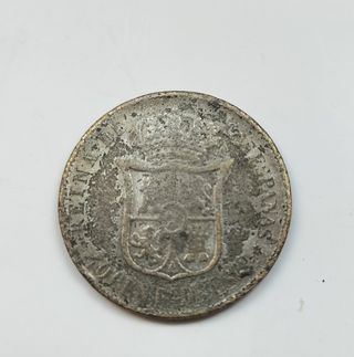 Moneda de Isabel ll de 1860 falsa época 