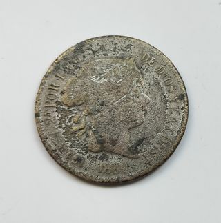 Moneda de Isabel ll de 1860 falsa época 