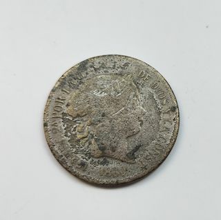 Moneda de Isabel ll de 1860 falsa época 