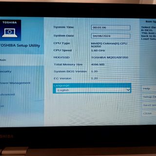 Portatil toshiba intel celeron 1.6