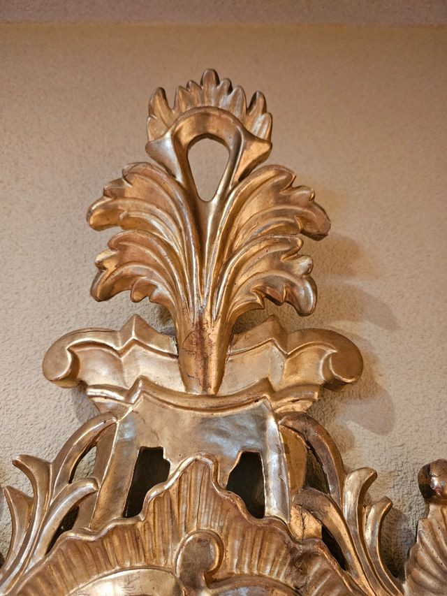 Espejo Cornucopia dorada