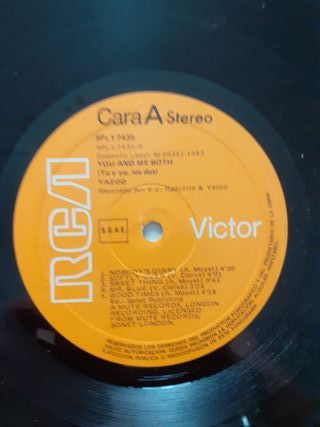 Yazoo "You and me both". LP