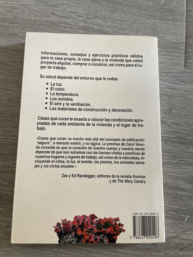 REGALO. Libro “casas que curan”