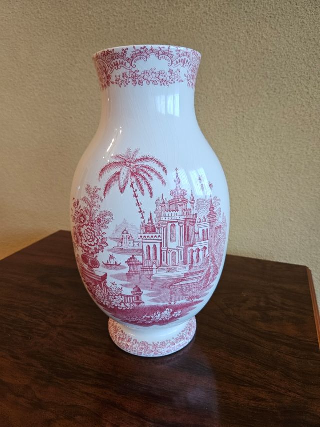 Jarrón porcelana de la Cartuja