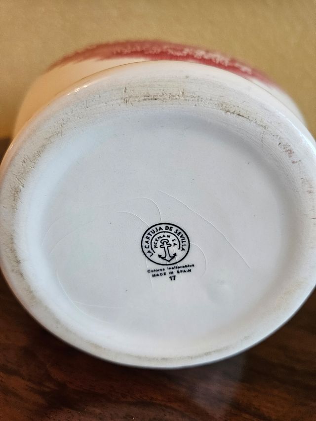 Jarrón porcelana de la Cartuja