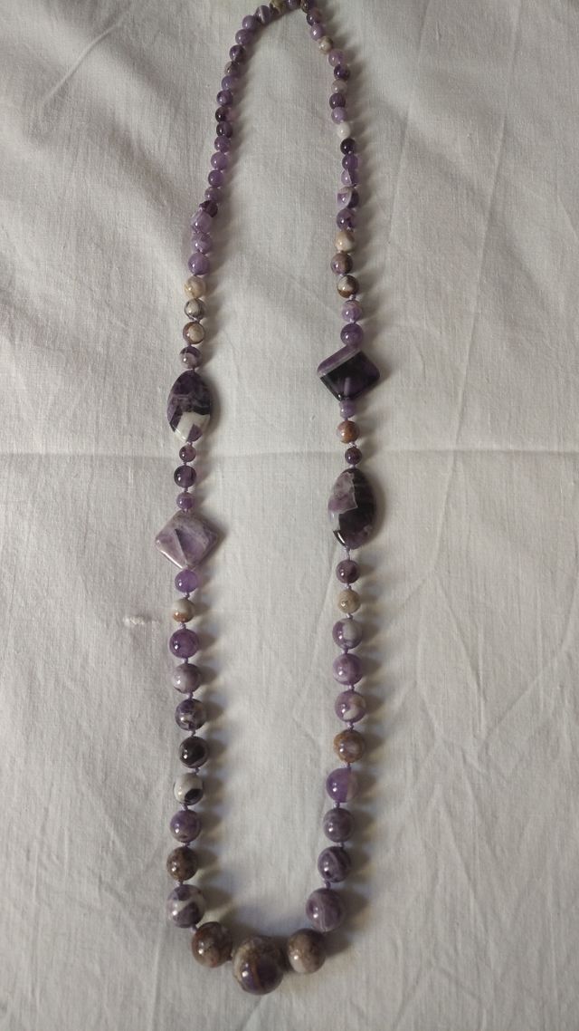 Collar amatista natural