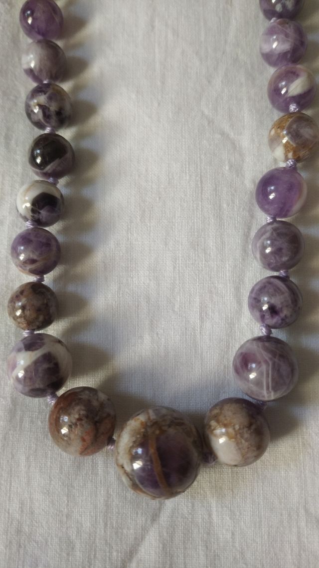 Collar amatista natural