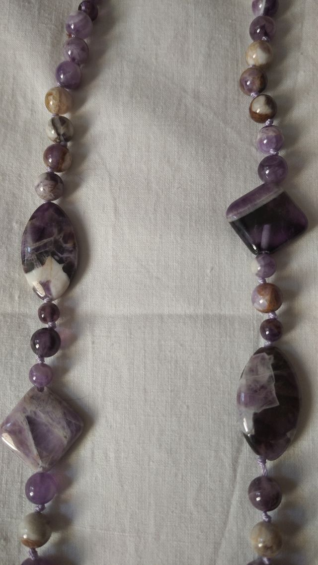Collar amatista natural