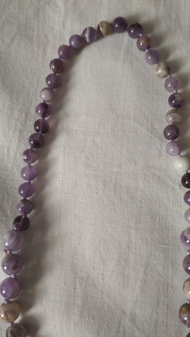 Collar amatista natural