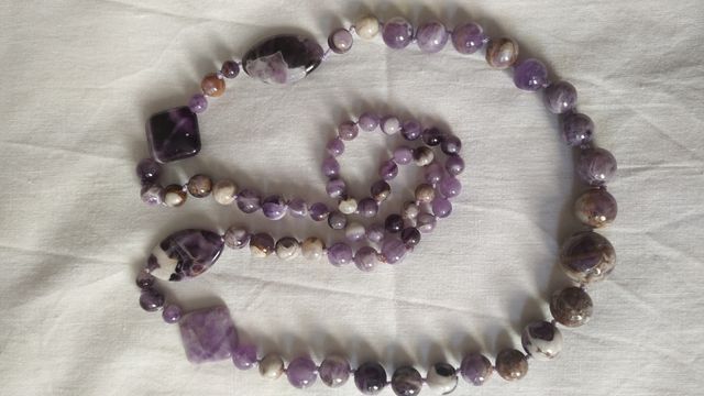 Collar amatista natural