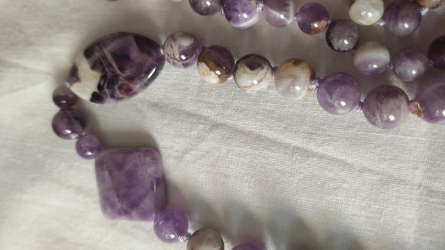 Collar amatista natural