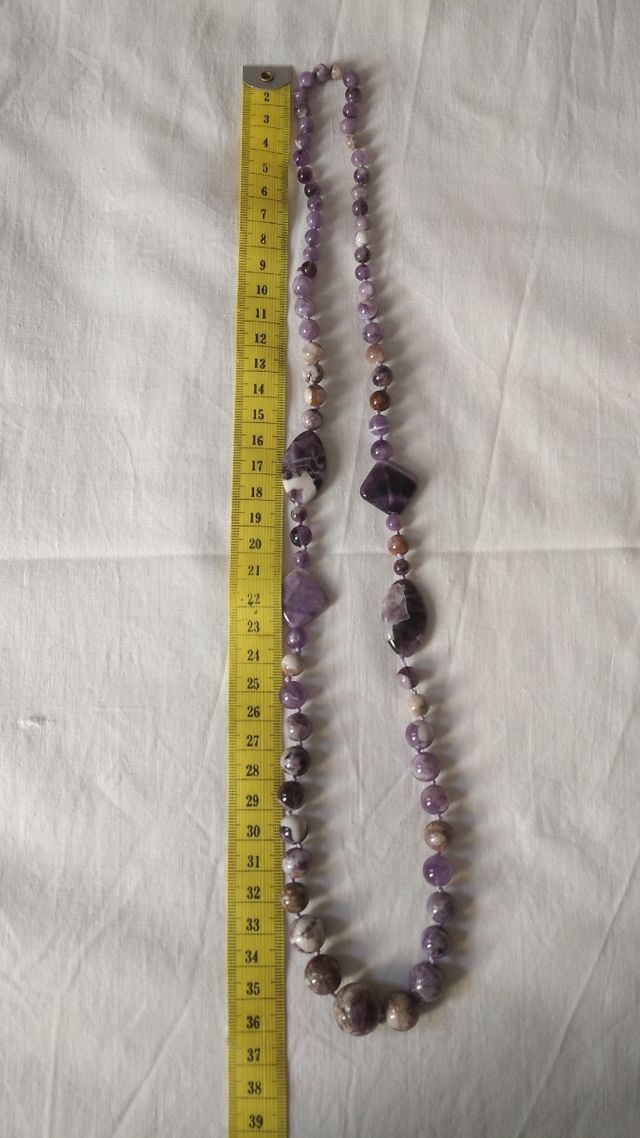 Collar amatista natural