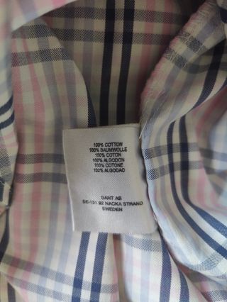 Camisa cuadros Gant