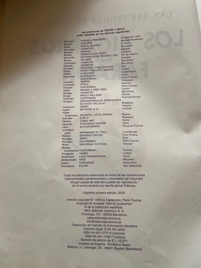 Las aventuras de Tintin-los cigarros del faraon