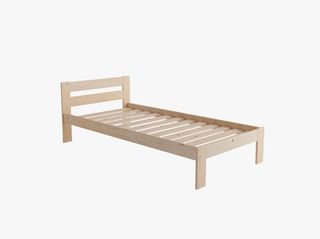 Cama 90 con mesilla, colchón 90 y colcha.