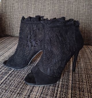 ZAPATOS DE TACÓN ENCAJE TALLA 37