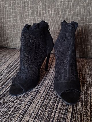 ZAPATOS DE TACÓN ENCAJE TALLA 37
