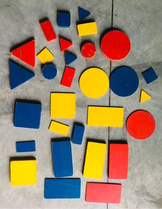 Blocchi logoci vintage scuola