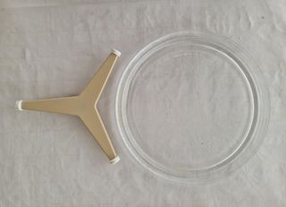 Plato microondas con soporte
