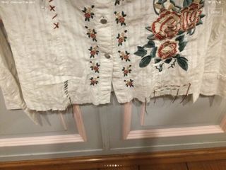 Camisa señora bordada. Marca Jaune Rouge.