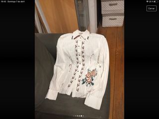 Camisa señora bordada. Marca Jaune Rouge.
