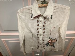 Camisa señora bordada. Marca Jaune Rouge.