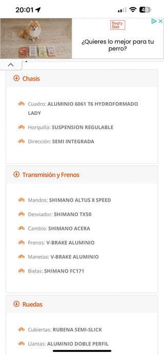 Bicicleta coluer alice xc mujer