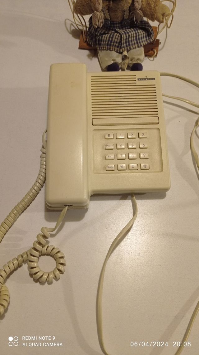 Telefone fixo vintage Alcatel