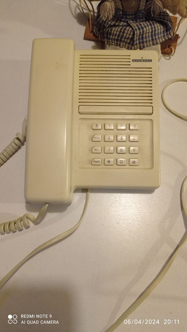 Telefone fixo vintage Alcatel