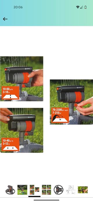 Aspersor oscilante gardena Zoommaxx