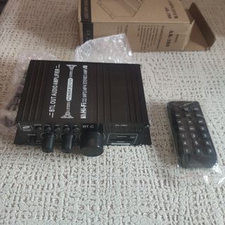 Amplificador audio Bluetooth, EQ, USB, etc