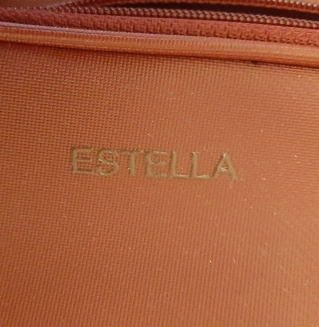 Borsa bauletto compatta estella rossa beige nuova